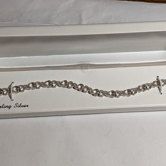 FINE JEWELRY Jewelry Sterling Silver Diamond Accent Heart Infinity